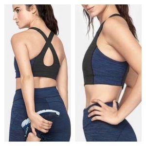 OUTDOOR VOICES Techsweat Key Bra Criss Cross Back